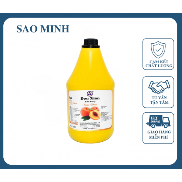 Syrup Đào Can Vàng - Dou Xian 2L 